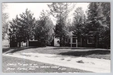 Real Photo Postcard RPPC Grand Rapids Michigan Crystal Waters Lodge Cabins
