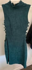 Green Suede Party Dress by Windsor- size S