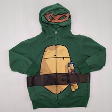 KIDS Teenage Mutant Ninja Turtles Jacket Hoodie Michelangelo SIZE MEASURED PICS