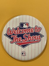 Vintage 1980s Welcome To The Show Pin Button Major League Baseball Wincraft D