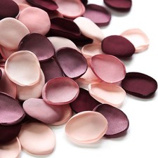 300pcs Rose Petals Burgundy Maroon Faux Silk Flower Petals for Wedding Flower...