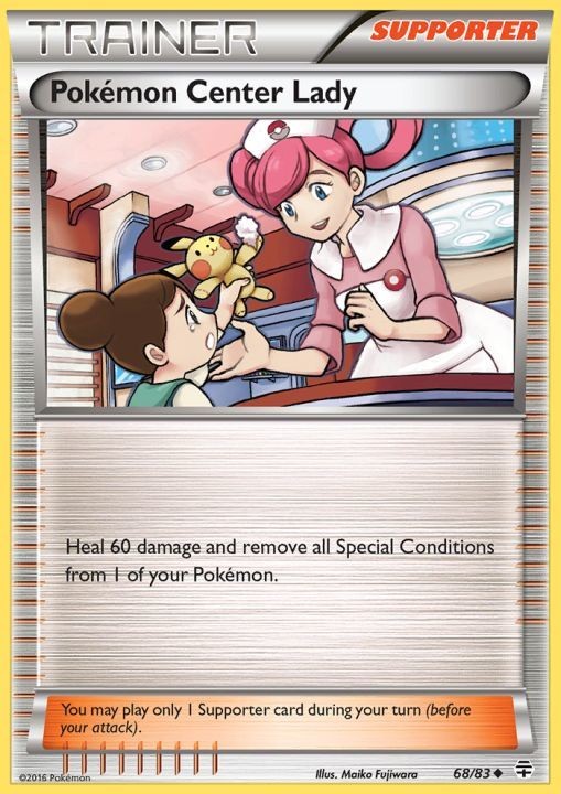 Pokemon Center Lady - 68/83 - Uncommon (Near Mint) Generations - Trainer - Suppo