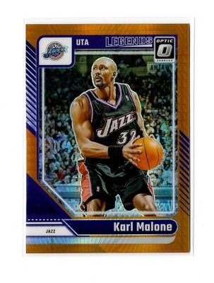 2024-25 Panini Donruss Optic Karl Malone Hyper Orange /299 #229 Jazz