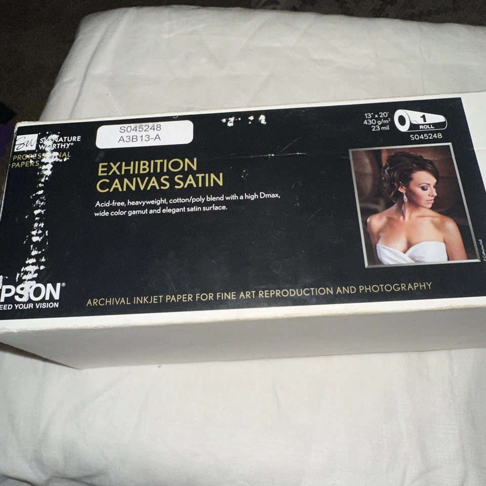 Epson Exhibition Canvas Satin S045248 13" x 20' Roll - Image 3 of 4