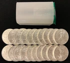 20 - 2011 AMERICAN SILVER EAGLES 1 oz Roll Tube from PInehurst AE3