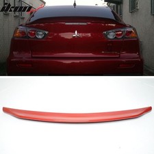 Alerón trasero pintado #P26 rojo para maletero estilo RS 08-17 Mitsubishi Lancer sedán