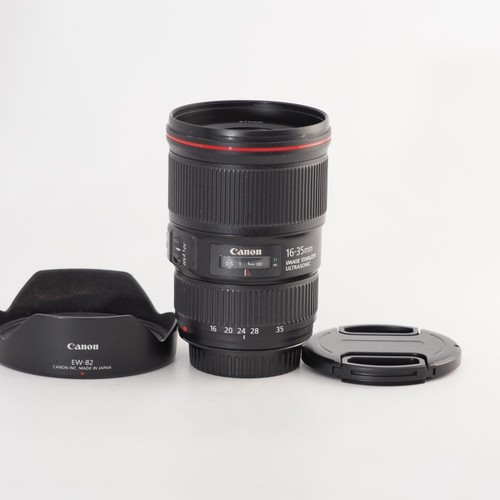 Canon EF 16-35mm f/4 L IS USM Lens W/Hood [Near Mint] #13555