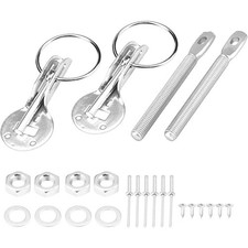 Pins Lock Alloy Steel Mount Bonnet Latch Kit Racing Car Universal Hood Pin