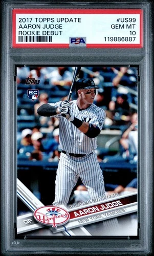 2017 TOPPS UPDATE #US99 AARON JUDGE RC PSA 10
