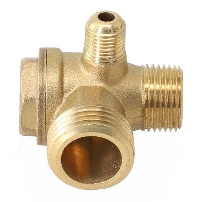 Rückschlagventil 20*16*10mm (G1/2xG3/8x G1/8) Druckfestigkeit Golden 1Stück