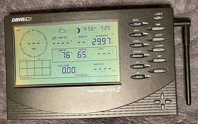 Davis Vantage Pro2 Wireless Weather Station Console Model:6152/Product#6312