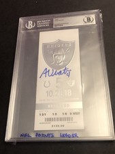 BECKETT Adam Vinatieri Auto NFL Scoring Record Signed Ticket 10/28/18 Bonus 516