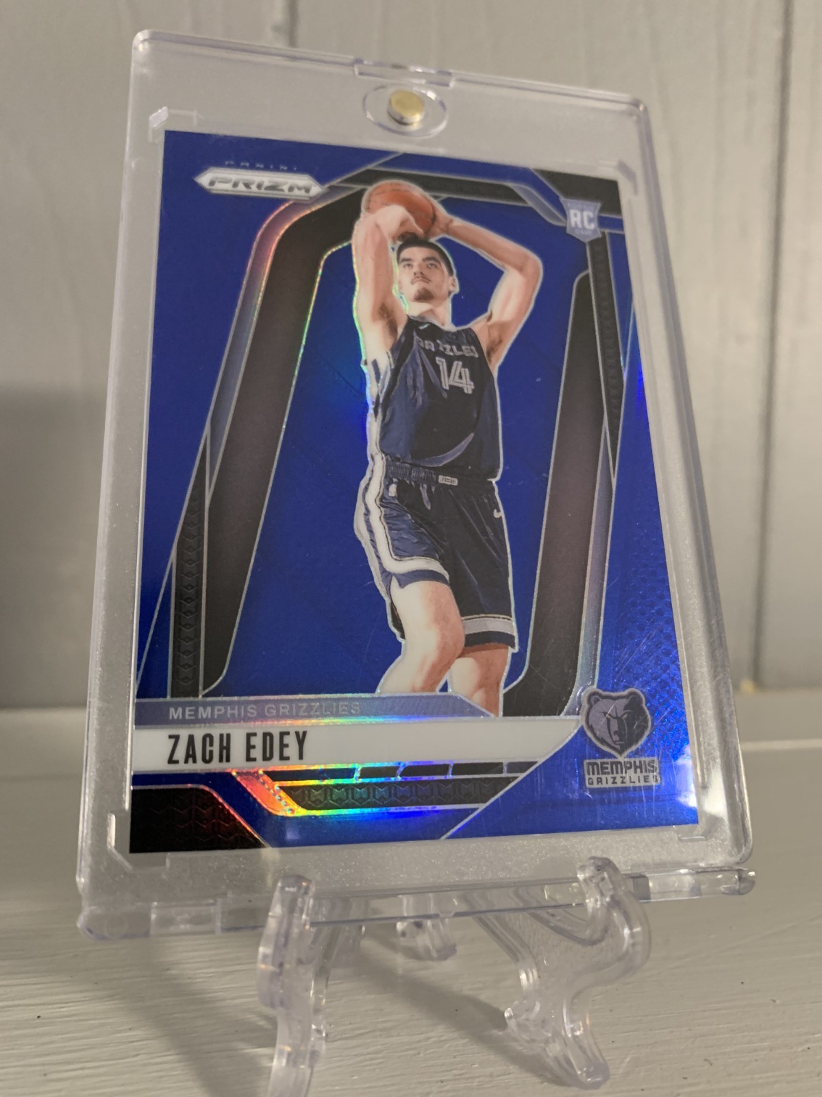 2024-25 Panini Prizm - Zach Edey #249 Blue Prizm /199 (RC) - N. Mint or Better!