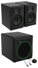 Pair Mackie CR8BT 8" Powered Studio Monitors w/Bluetooth/Tone Control 8" Sub