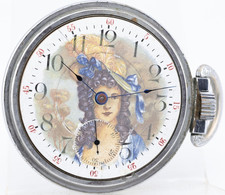 ELGIN GM WHEELER Gr. 103 FANCY PAINTED DIAL 18s POCKET WATCH, 3909326, RUNS (IR)