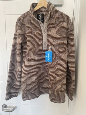 Columbia Herren Helvetia II Half Snap Fleece Iron Gr. M BMWT Pullover Jacke Top