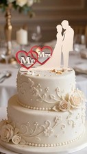 Cake Topper Torte Kuchenstecker Hochzeit Deko Holz Varianten wählbar