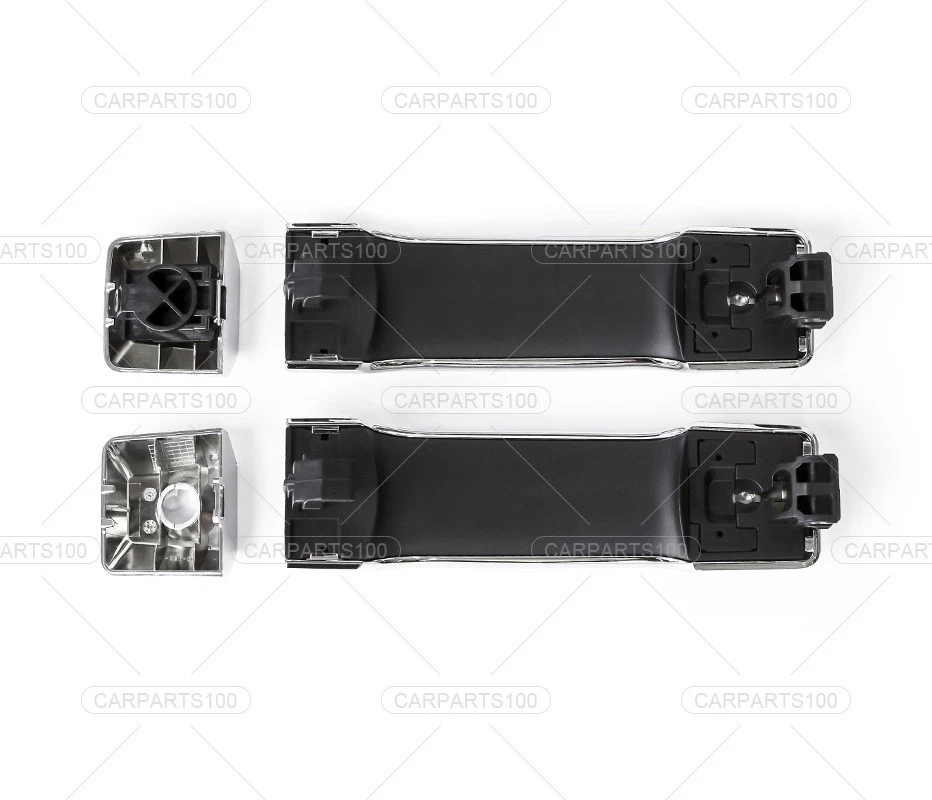 Manijas de puerta exterior cromadas delanteras izquierda+derecha para 04-18 Nissan Titan 05-15 Armada Foto 4 de 4