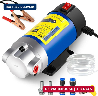 #ad 12V Electric Oil Extractor Pump for Engine Oil amp; Fluid Transfer 100W $35.92
