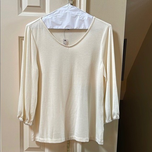 NWT Talbots Cream Top, med petite