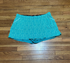 Jones NY New York Skort Womens Size 2XL Turquoise Skirt Built in Brief Stretch