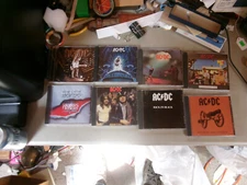 Lot Of 8 AC/DC CD’s Back In Black Highway To Hell & More SUPER CLEAN!!