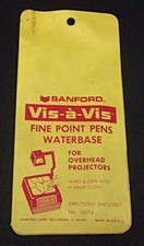 Sanford Vis-A-Vis Permanent Markers Plastic Case Only