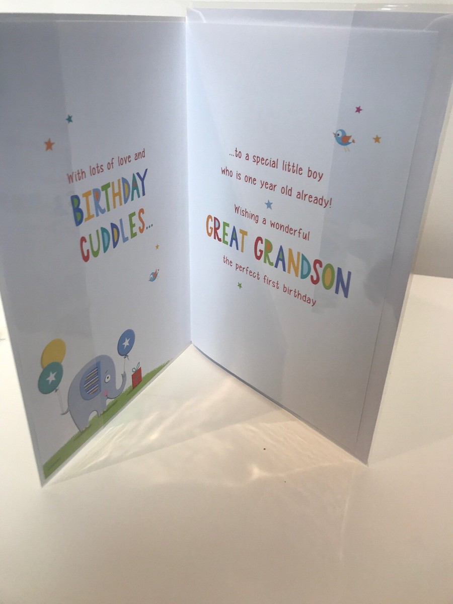 To a Special Great Grandson Happy Birthday to you 1st Birthday