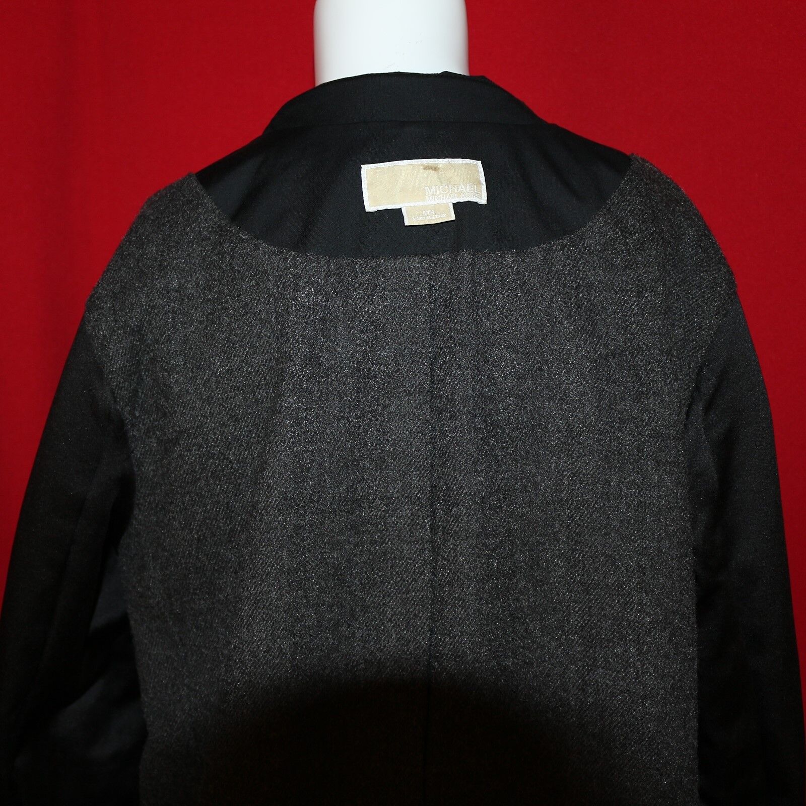 MICHAEL KORS Black Solid Chrome Clips Women Trenc… - image 12