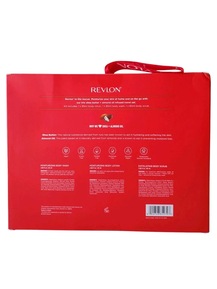 Revlon Trio Nourishing Travel Set 2.88 Oz. Bakuchiol Infused. Perfect Gift Set - Image 2 of 3