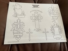 Vintage Tattoo flash art sheet tattoo seen Da Bronx lot 89 