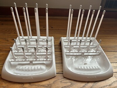 Munchkin Folding Lot of Baby Bottle Countertop Drying Rack White