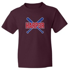 Philadelphia Phillies 3 Bryce HARPER Baseball Batter Up Youth T-Shirt
