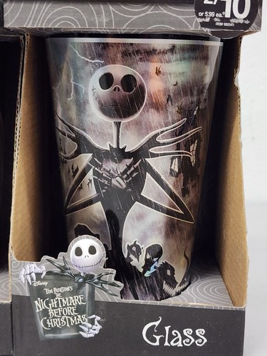 Set of The Nightmare Before Christmas Jack Oogie Boogie Jack Skellington Glasses - Picture 2 of 5