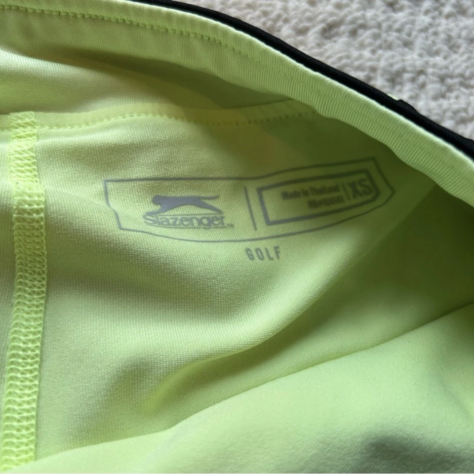 Falda de golf Slazenger negra y amarilla talla XS Foto 3 de 4
