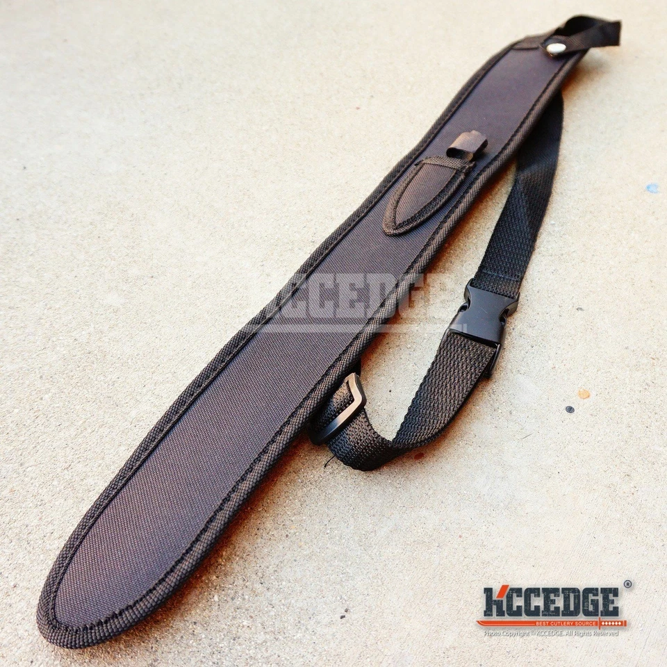 Espada Ninja 27" TANTO BLADE Machete con 2 Cuchillos Full Tang NEGRO KATANA Foto 4 de 4