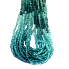 Extremely Rare Natural Grandidierite 3mm-4mm Faceted Rondelle Beads 13" Strand