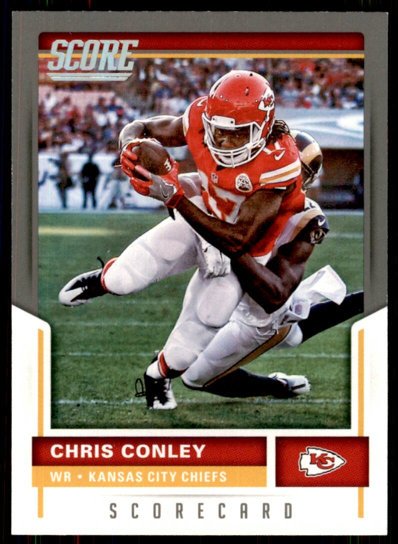 2017 Score Scorecard Chris Conley Kansas City Chiefs #162 Parallel