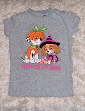 Nickelodeon Paw Patrol TRICKS FOR PUP TREATS Short Sleeve Gray T-shirt Size 3T