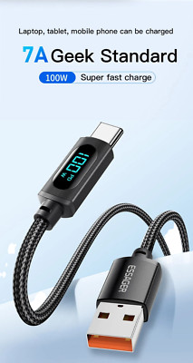 100W Fast Charging USB Type C Data Cord (Samsung-Xiaomi-Iphone 15) FREE SHIPPING