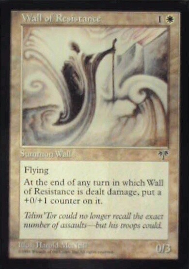 Wall of Resistance - Mirage: #46, Magic: The Gathering Nm R109