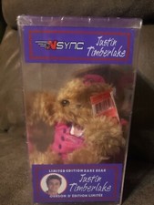 NSYNC Justin Timberlake Limited Edition Rare Bear Sealed Box Trendsetters 2000
