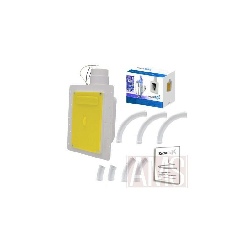 Prêt-installation Retraflex kit de montage pour système d'aspiration centralisée encastrée
