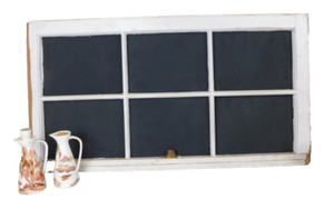 Restored Window Pane with Chalkboard 