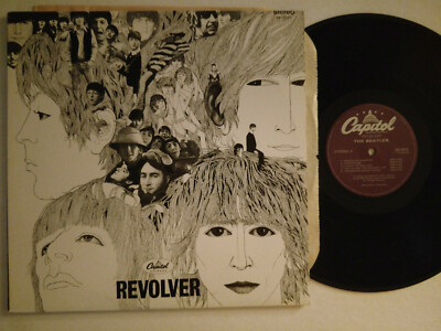 BEATLES LP REVOLVER 1980 CAPITOL SW-2576 3RD PURPLE LABEL CANADA