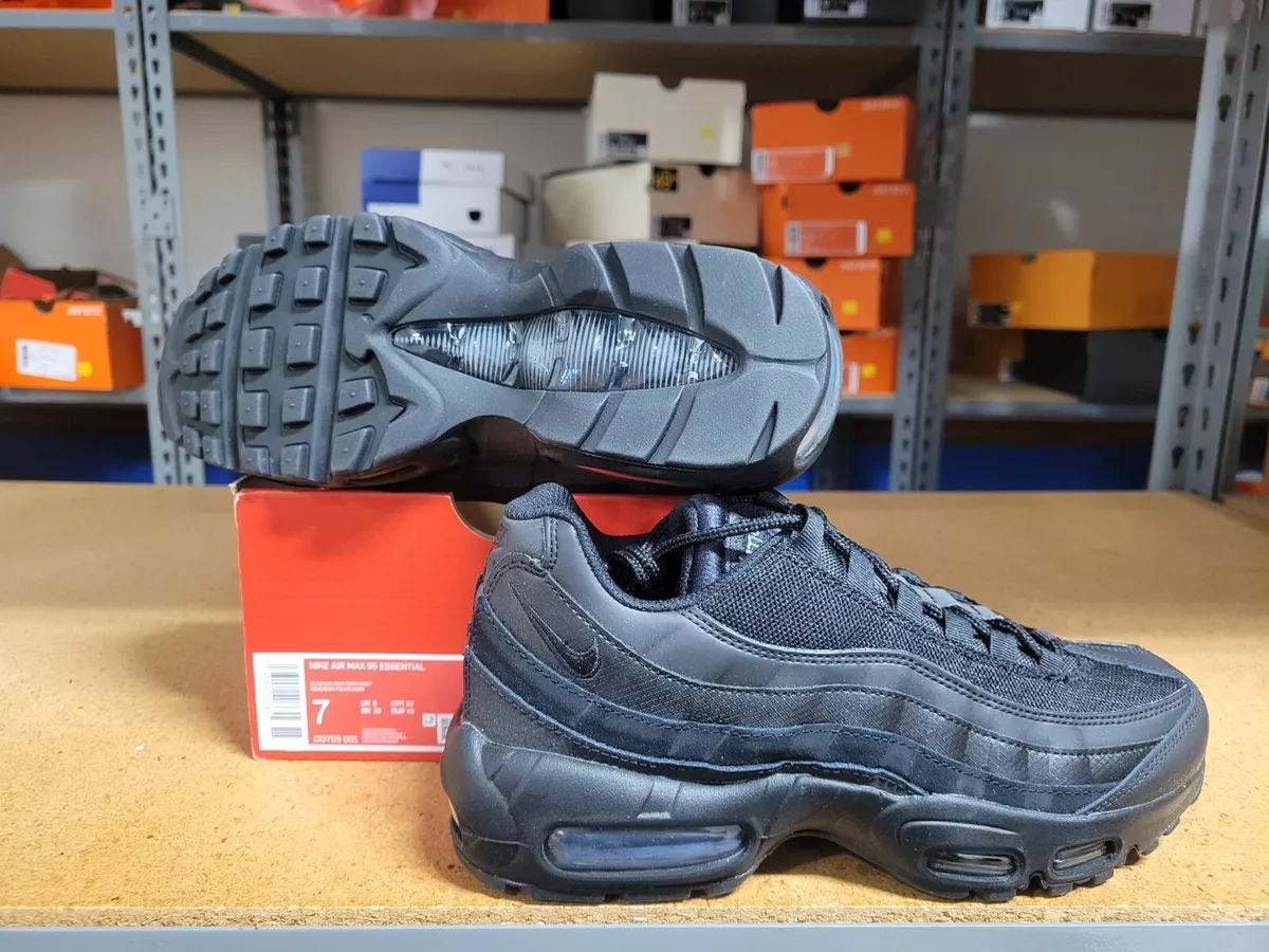 Nike Air Max 95 Essential Men Shoes Black-Dark Grey CI3705 001 Size 7