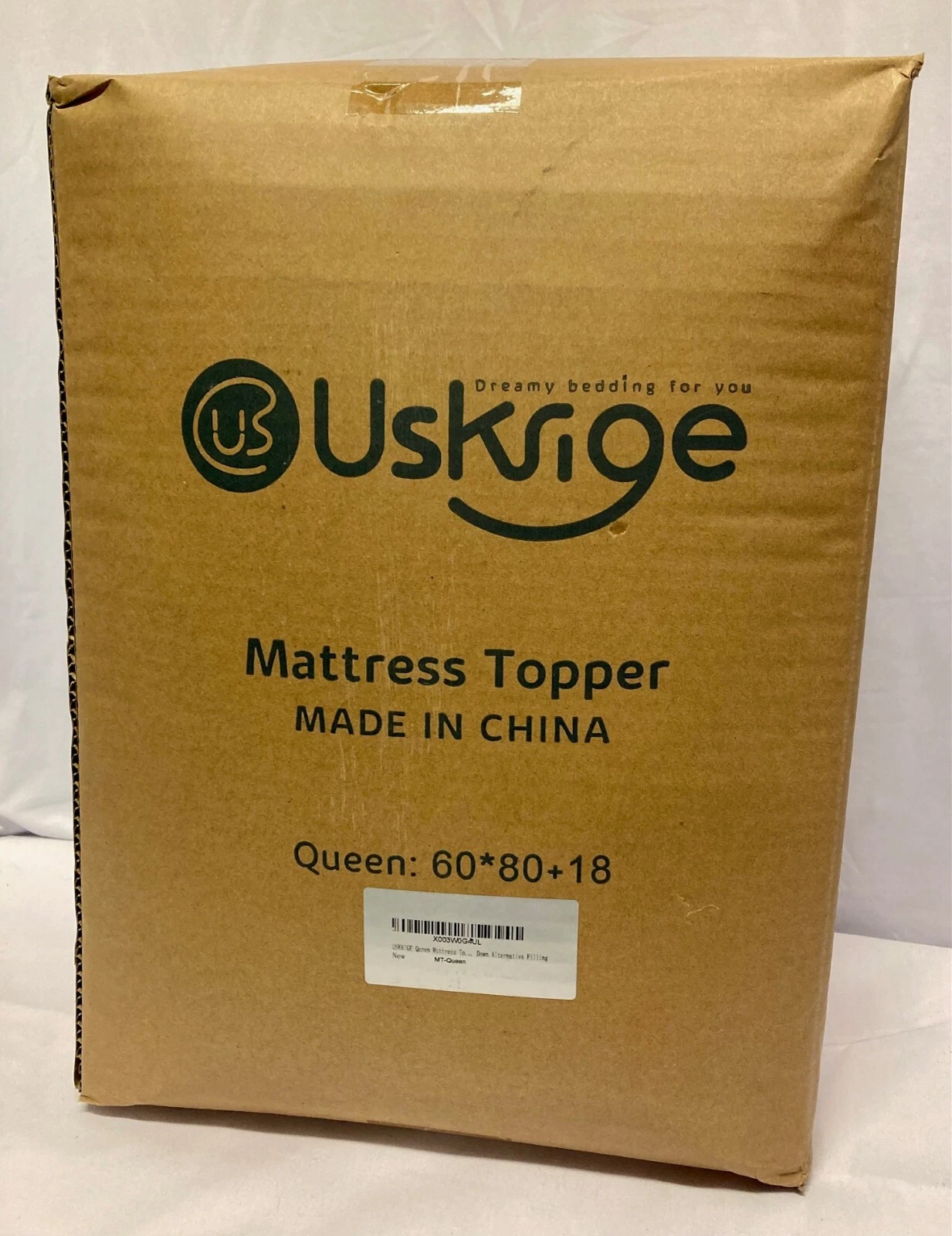 USKRIGE Extra Thick Cooling Mattress Pillowtop, Down Alternative - NEW!