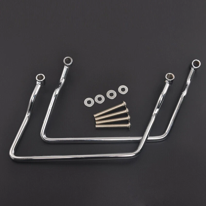 Soportes de montaje de barra de soporte de bolsa de sillín de metal de 14 cm para Honda Shadow Spirit VT750 Foto 3 de 4