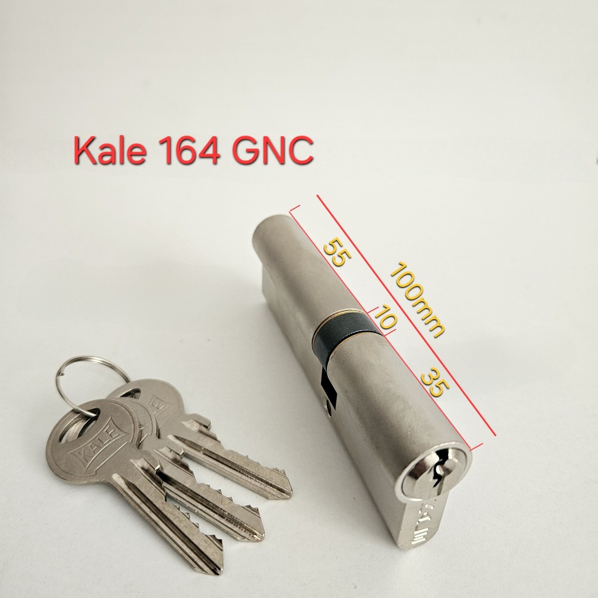 Euro Cylinder Locks/KALE KILIT 164/GNC Secure Lock With 3 Keys 35+