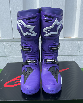 New Alpinestars Tech 10 Dirt Bike Boots - Purple *FREE SHIPPING